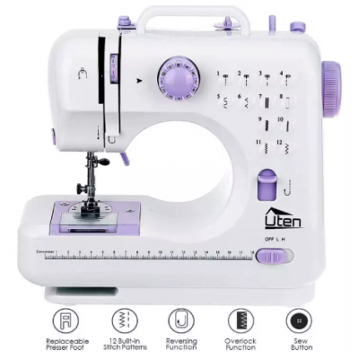 Universal Mini Multi-purpose 12 Stitches Sewing Machine- Lil Sew & Sew